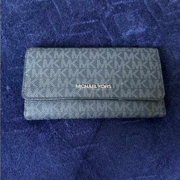 Michael Kors Accessories - Michael Kors Gray & Black Wallet